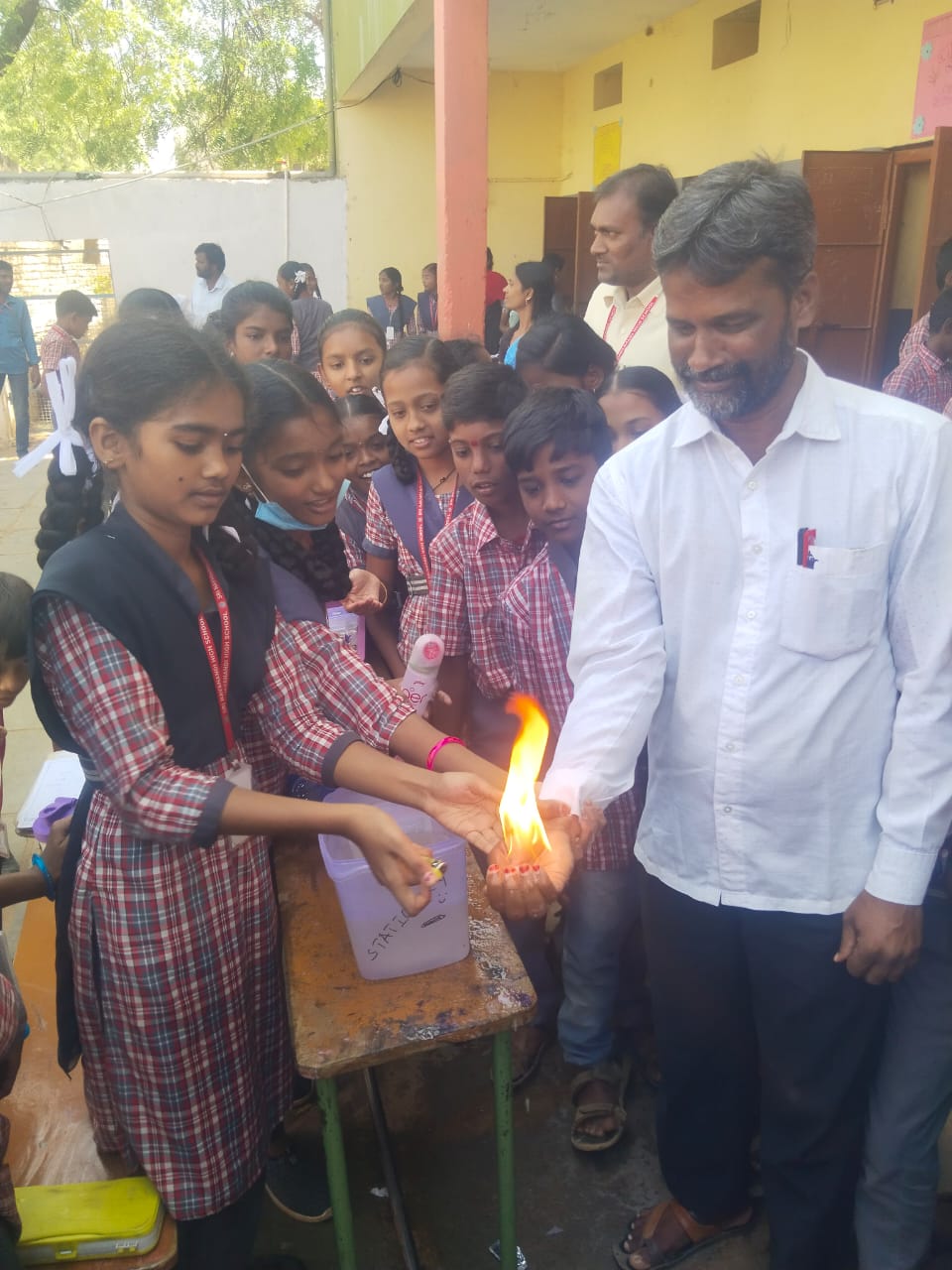 Science day celebrations in Sri Navanandi High School Part5