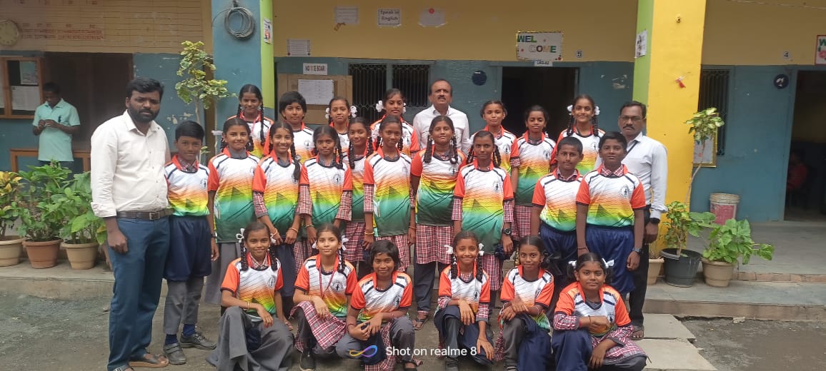 Jump rope State level selected students with Director Sridhar Sir & P.E.T sir